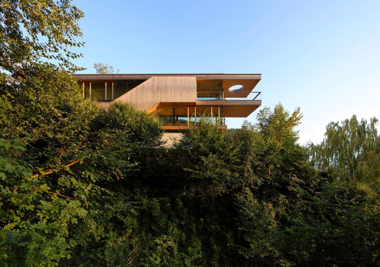 Apartmán Haus Am Felsen, Ferien In Vorarlberger Architektur Bregenz Exteriér fotografie